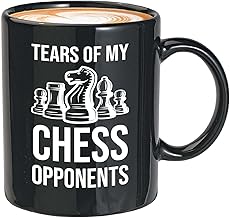 Bubble hugs chess lovers mug black 11oz - tears of my chess opponents - chess board good luck fitness logic game wooden me...