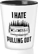 Bubble hugs adventurer shot glass 1. 5oz - i hate people - camping lover mountain hiker forest outdoor activity tent journe...